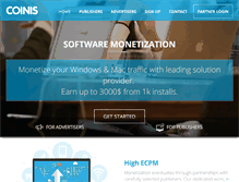 Tablet Screenshot of coinis.com
